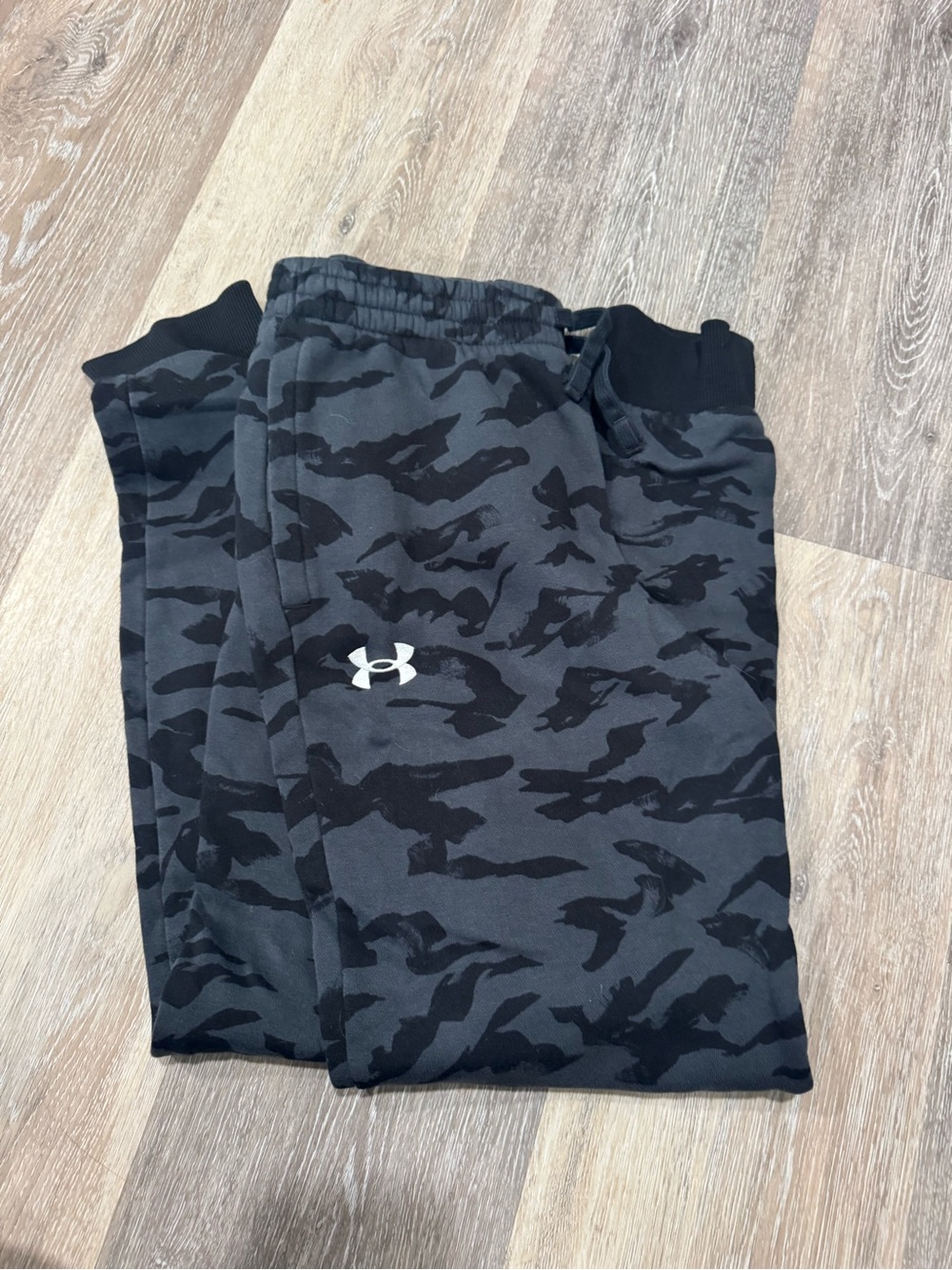 Under Armour Black & Charcoal Camouflage Joggers